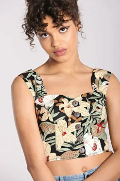 Women Hell Bunny Crop Tops<Adelaida Crop Top