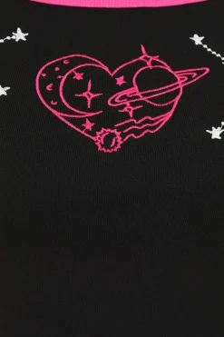 Women Hell Bunny Crop Tops<Andromeda Crop Top
