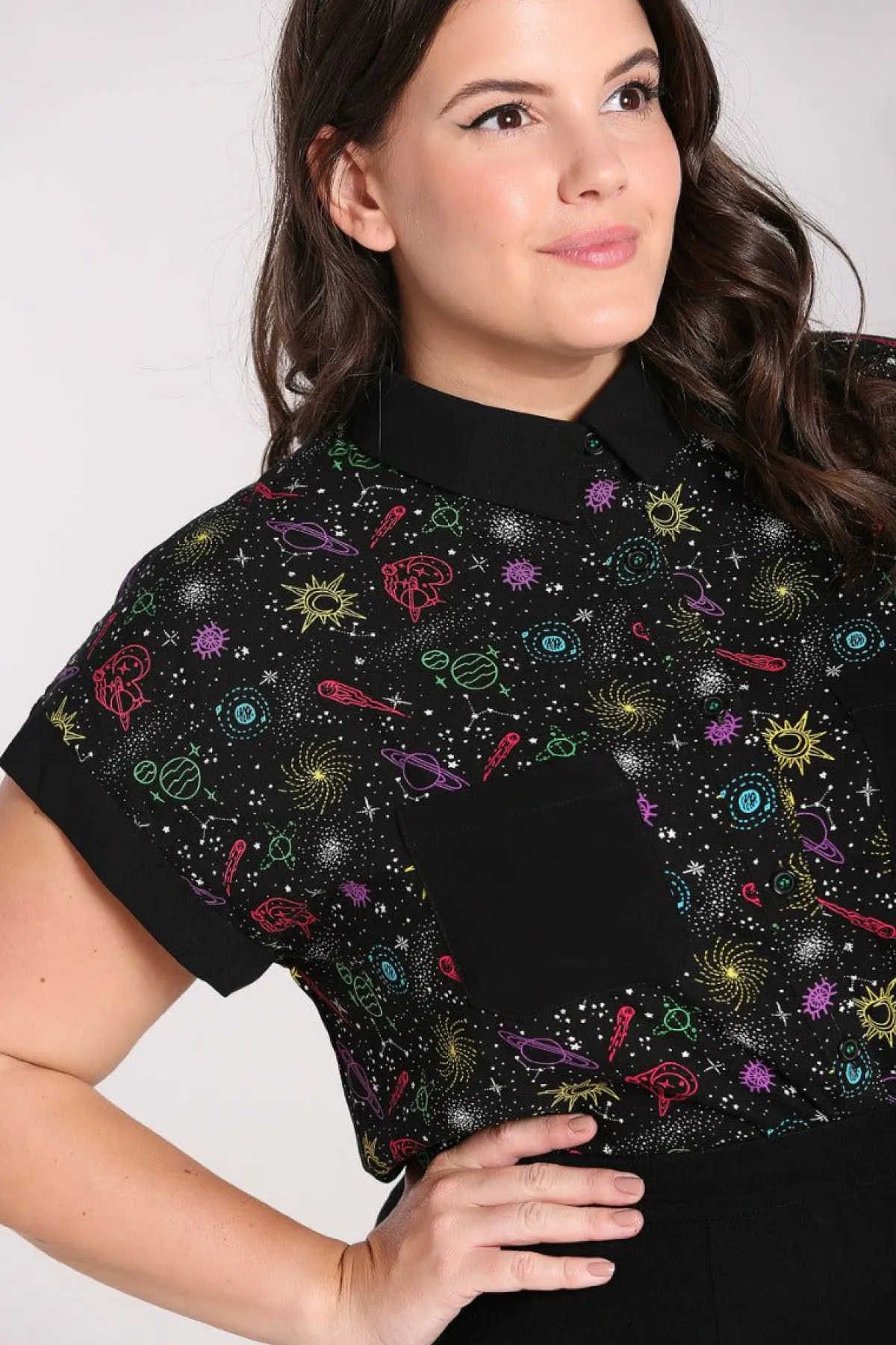 Women Hell Bunny Shirts<Andromeda Shirt