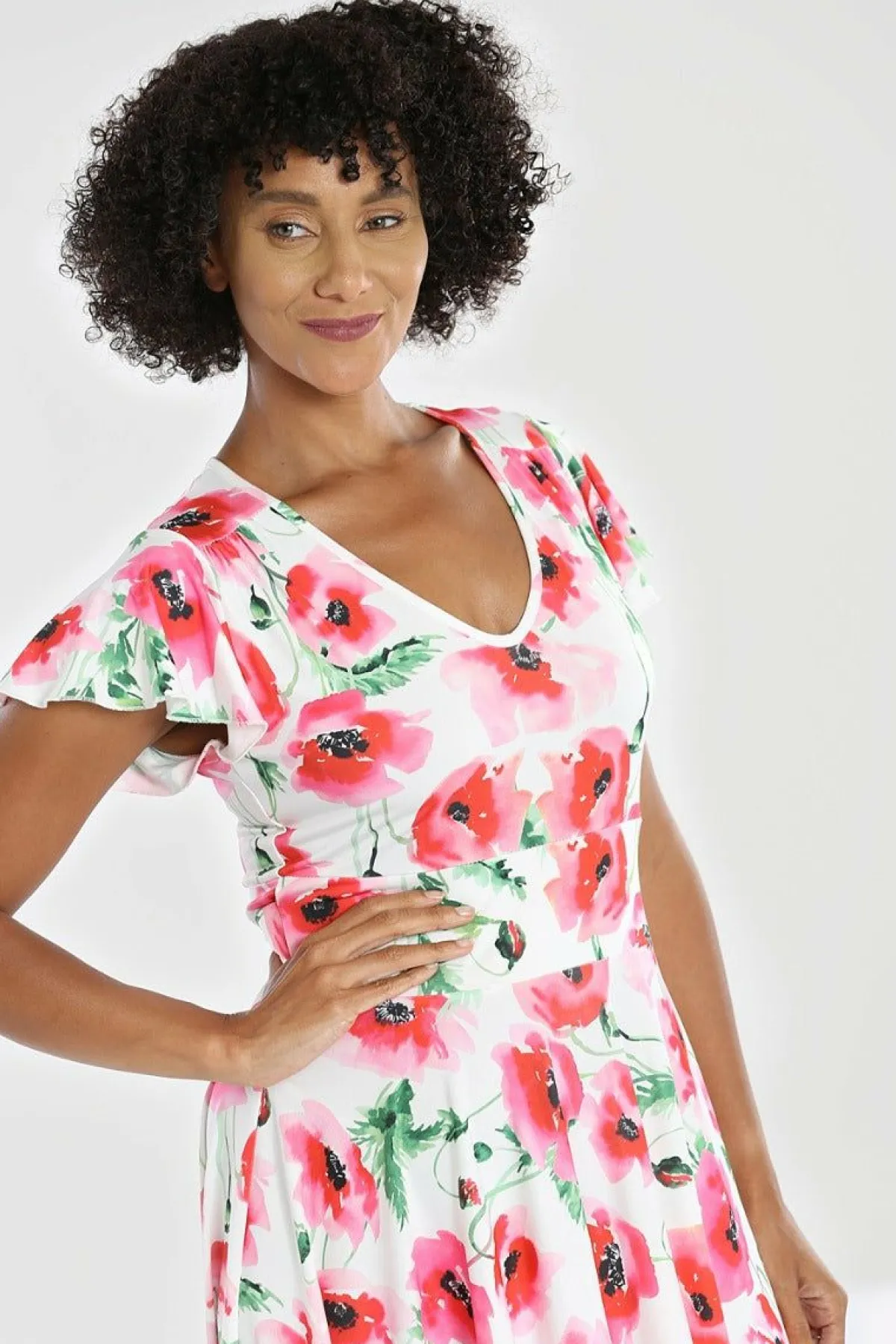 Women Hell Bunny Knee Dresses<Aquarelle Dress Plus Size