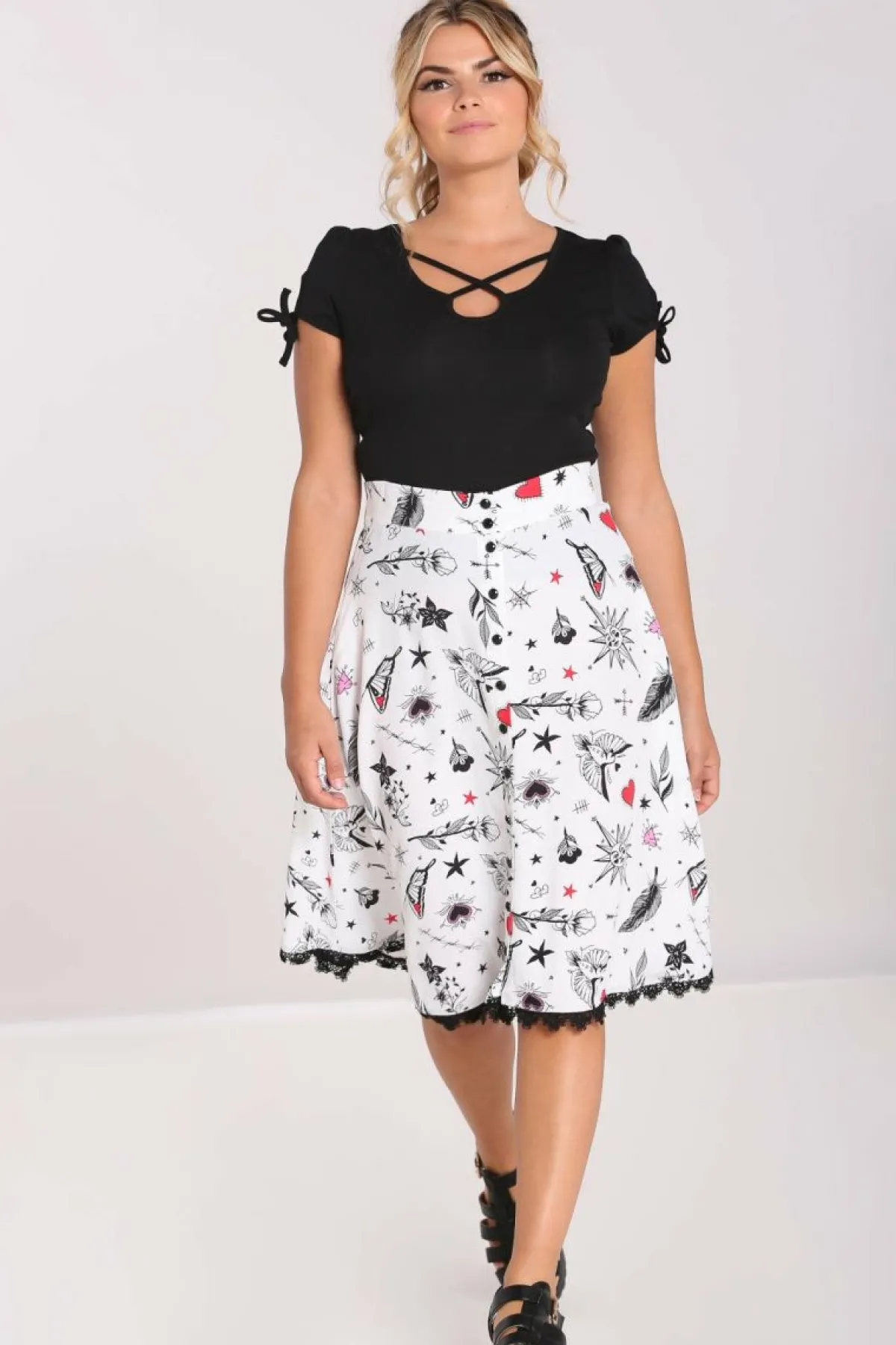 Women Hell Bunny Knee Skirts<Avery Skirt