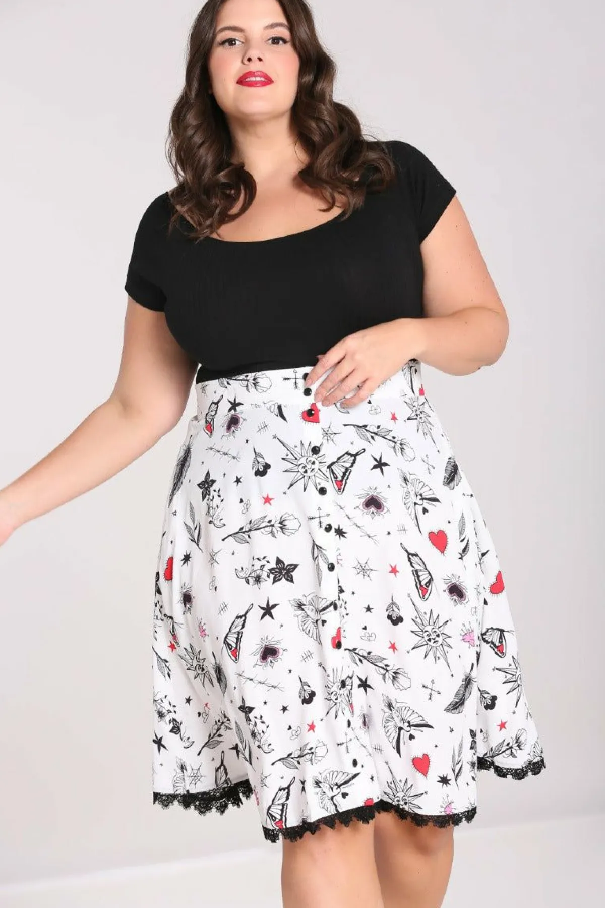 Women Hell Bunny Knee Skirts<Avery Skirt
