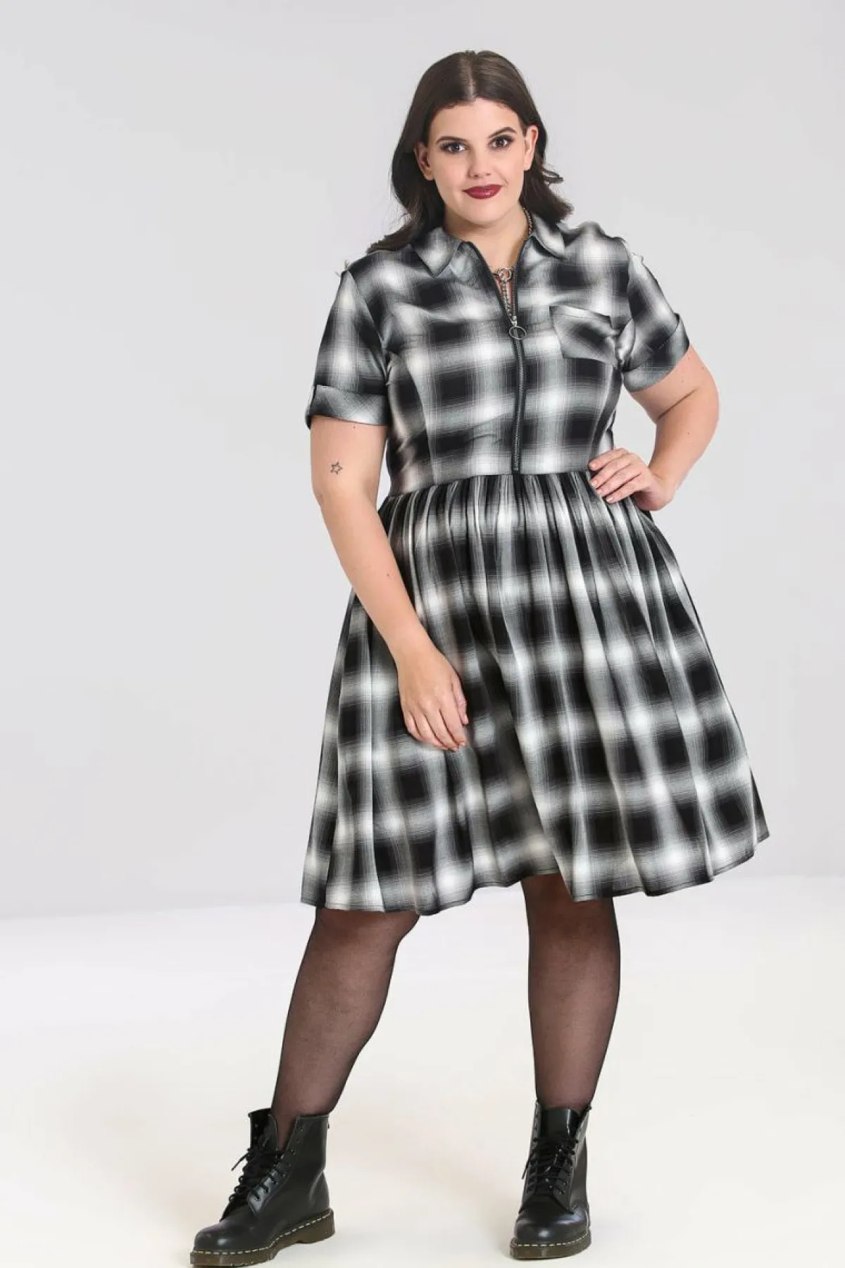 Women Hell Bunny Knee Dresses<Avril Mid Dress