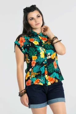 Women Hell Bunny Shirts<Bali Shirt