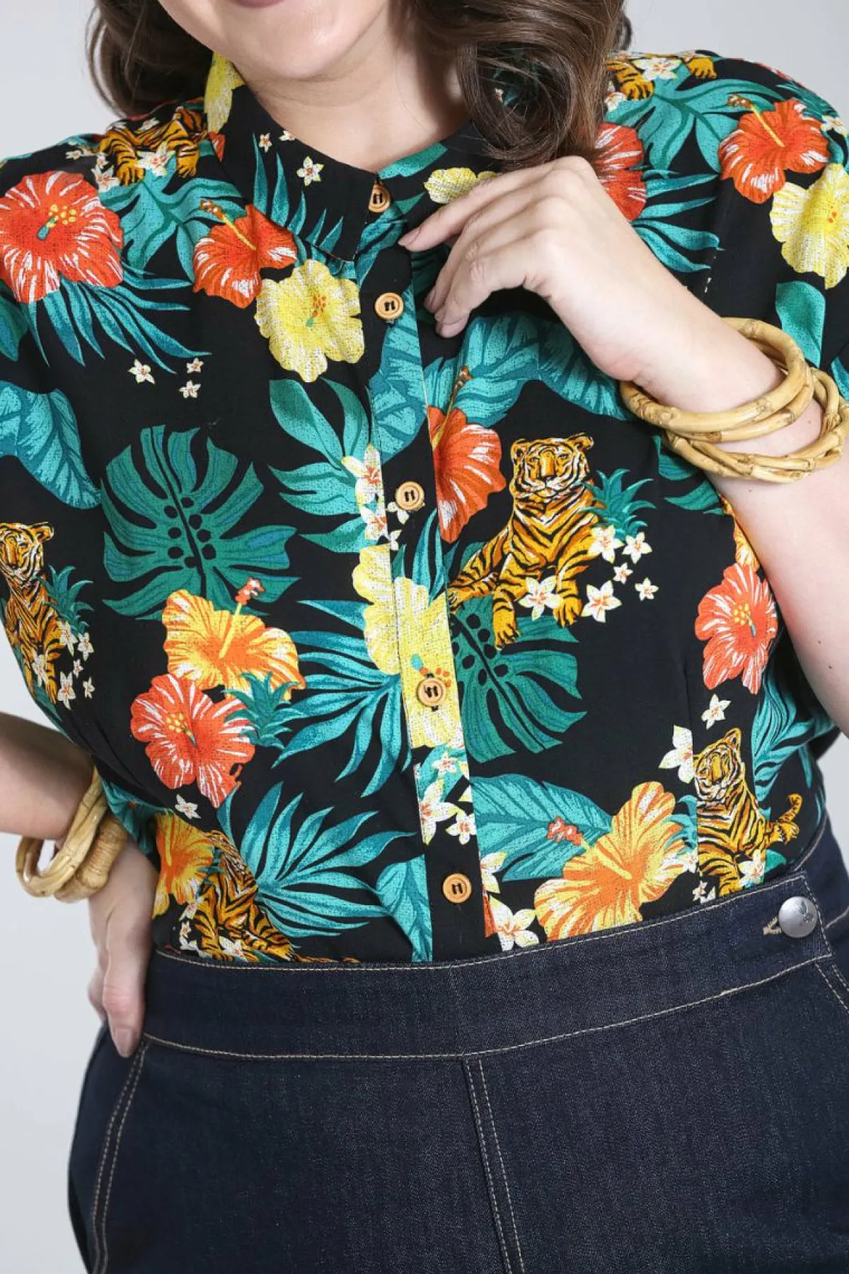 Women Hell Bunny Shirts<Bali Shirt