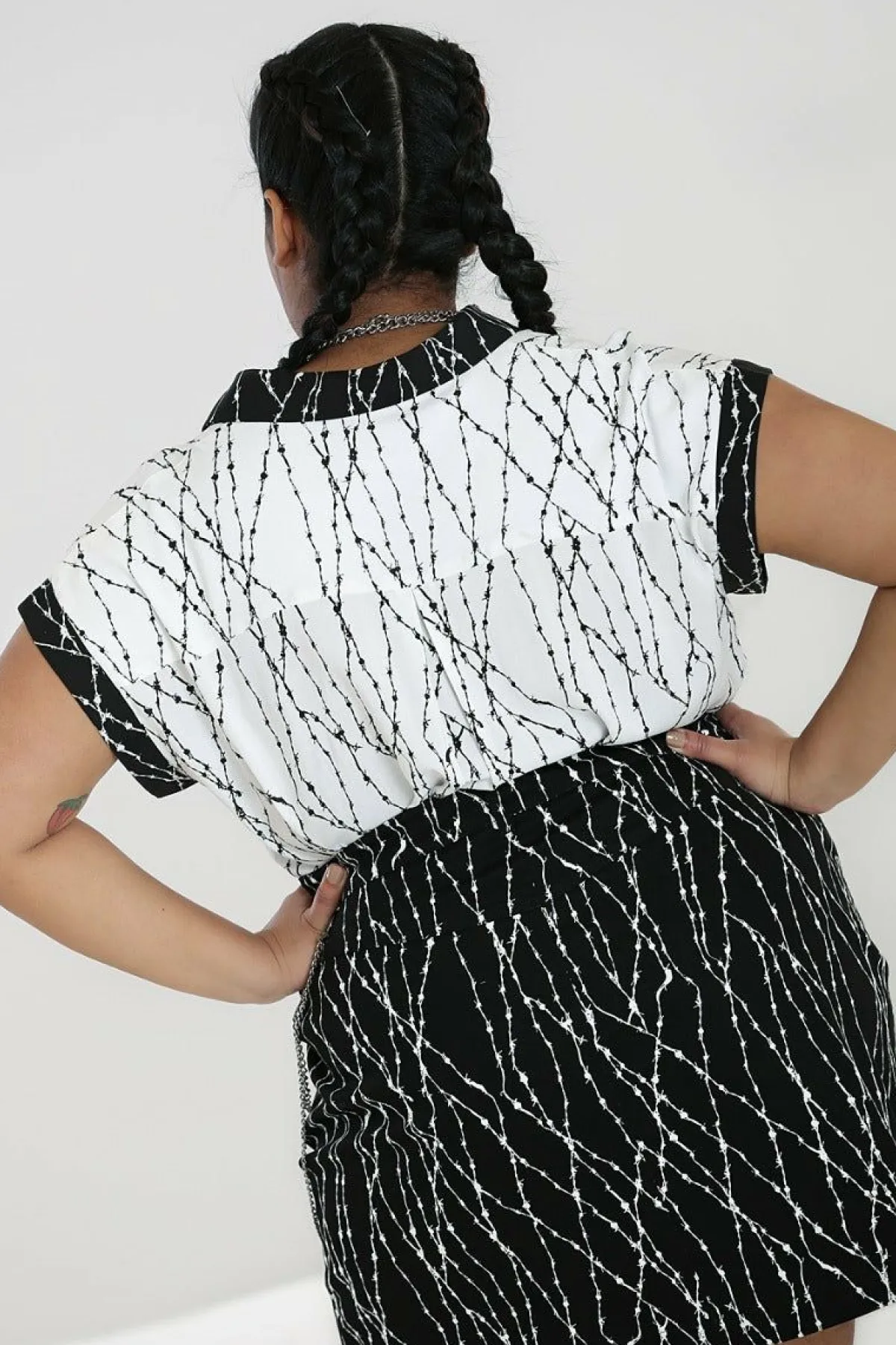Women Hell Bunny Shirts<Barbed Wire Shirt