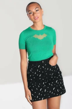 Women Hell Bunny Skirts<Bat Mini Skirt