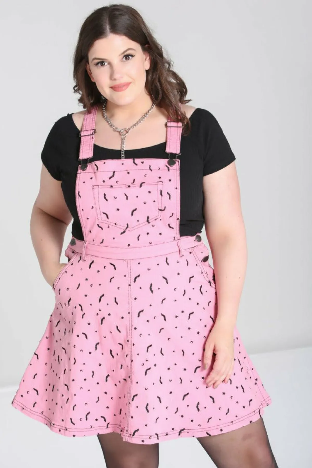 Women Hell Bunny Mini Dresses<Bat Pinafore Dress