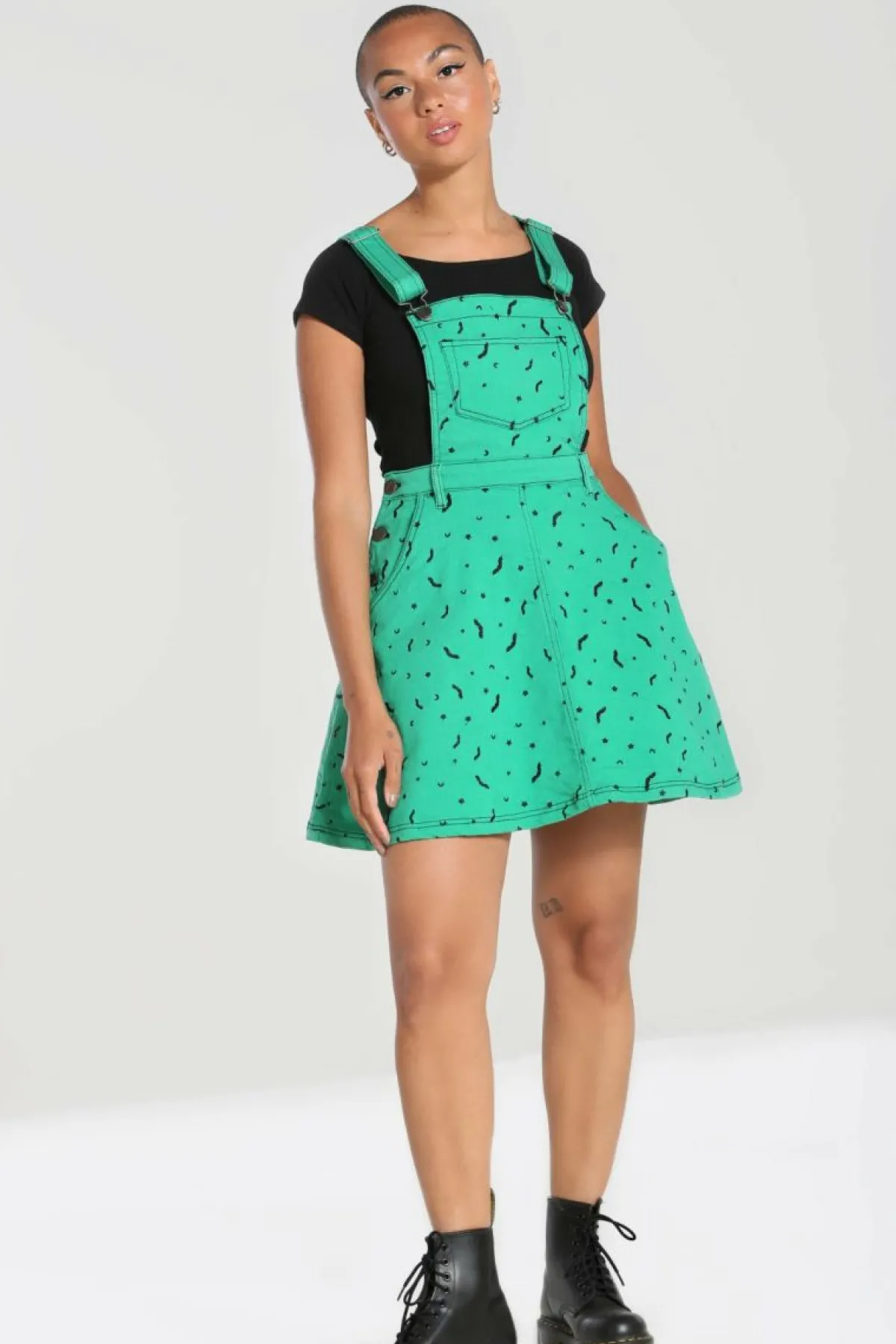 Women Hell Bunny Mini Dresses<Bat Pinafore Dress