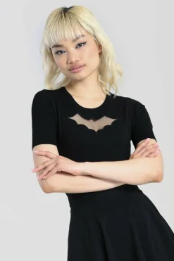 Women Hell Bunny Knitted Tops<Bat Top