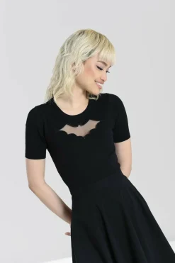 Women Hell Bunny Knitted Tops<Bat Top