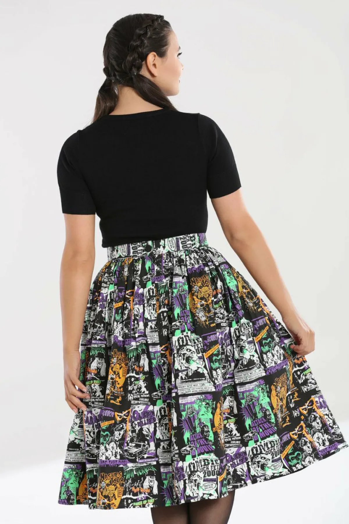 Women Hell Bunny Midi Skirts<Be Afraid 50'S Skirt