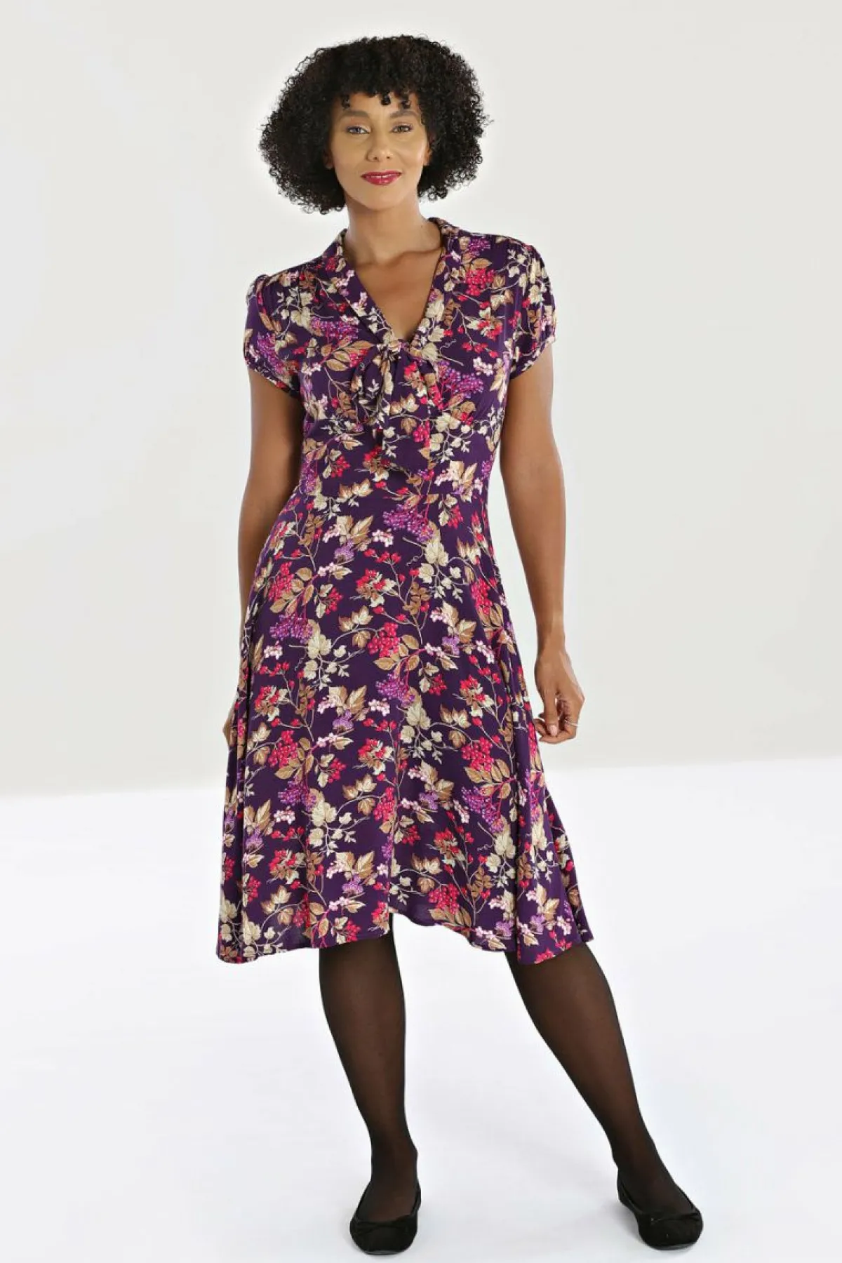 Women Hell Bunny Midi Dresses<Berry Crush Dress