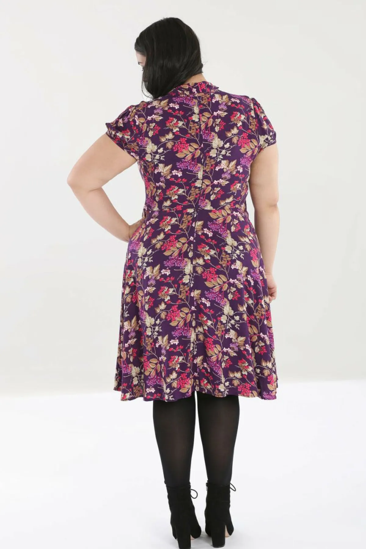 Women Hell Bunny Midi Dresses<Berry Crush Dress