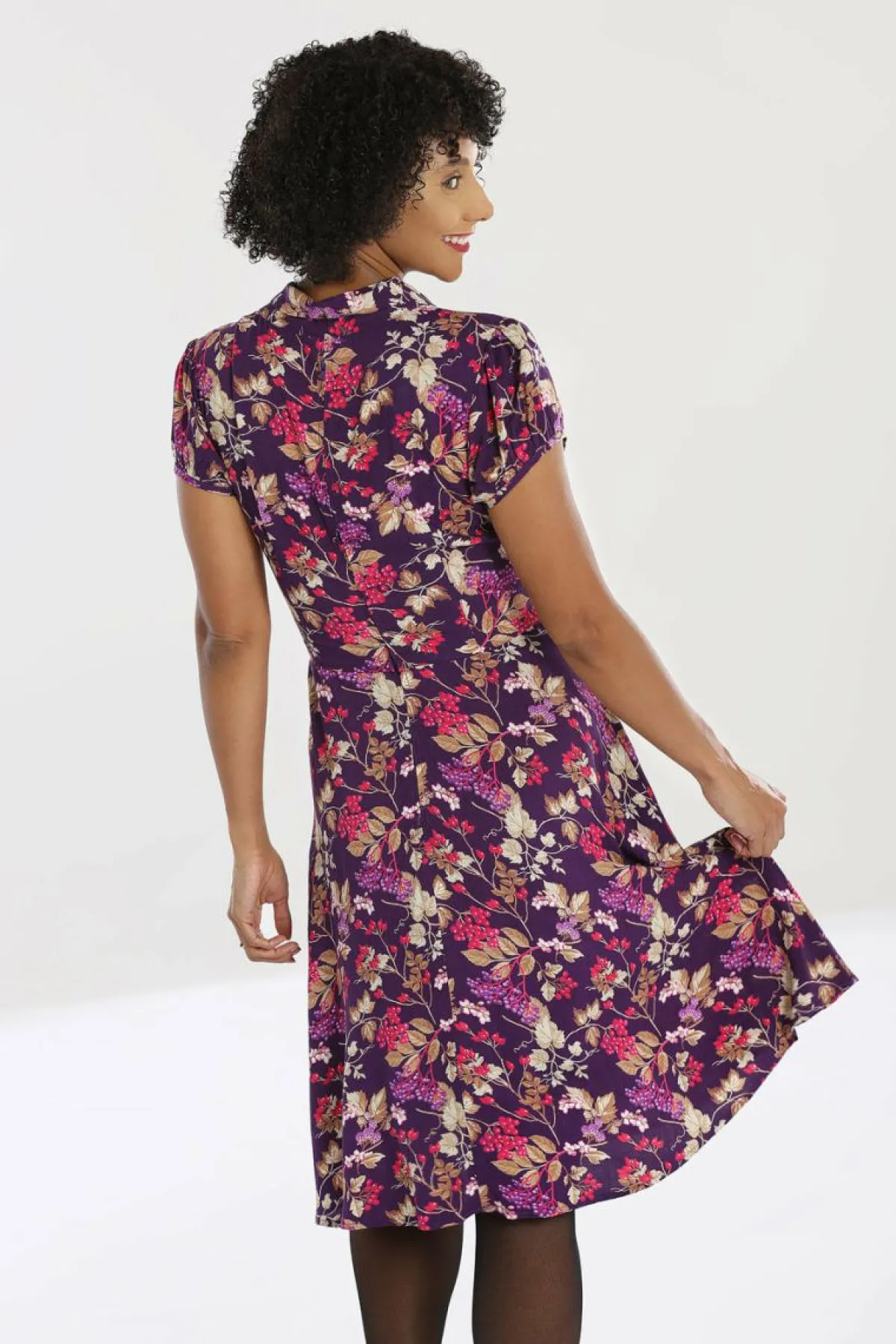 Women Hell Bunny Midi Dresses<Berry Crush Dress