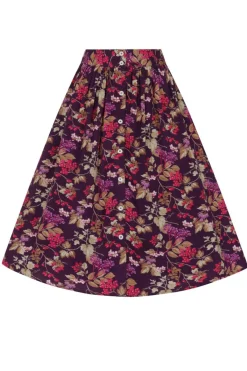 Women Hell Bunny Midi Skirts<Berry Crush Skirt