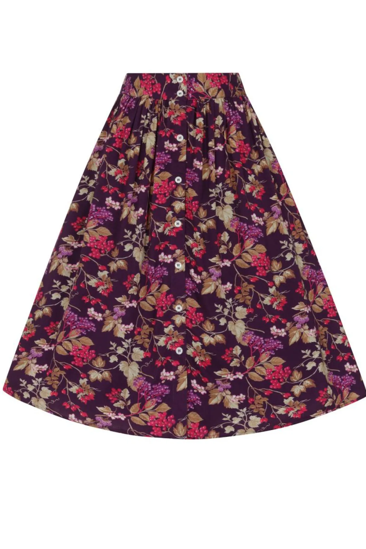 Women Hell Bunny Midi Skirts<Berry Crush Skirt