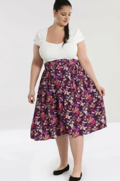 Women Hell Bunny Midi Skirts<Berry Crush Skirt