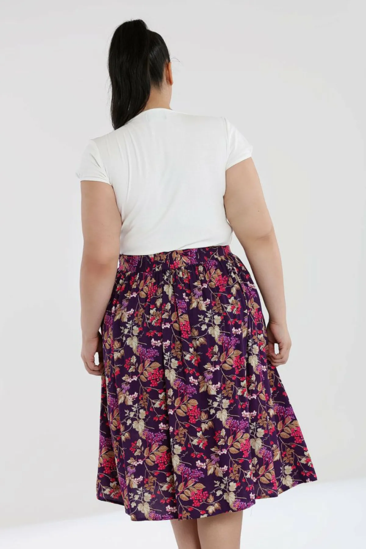 Women Hell Bunny Midi Skirts<Berry Crush Skirt