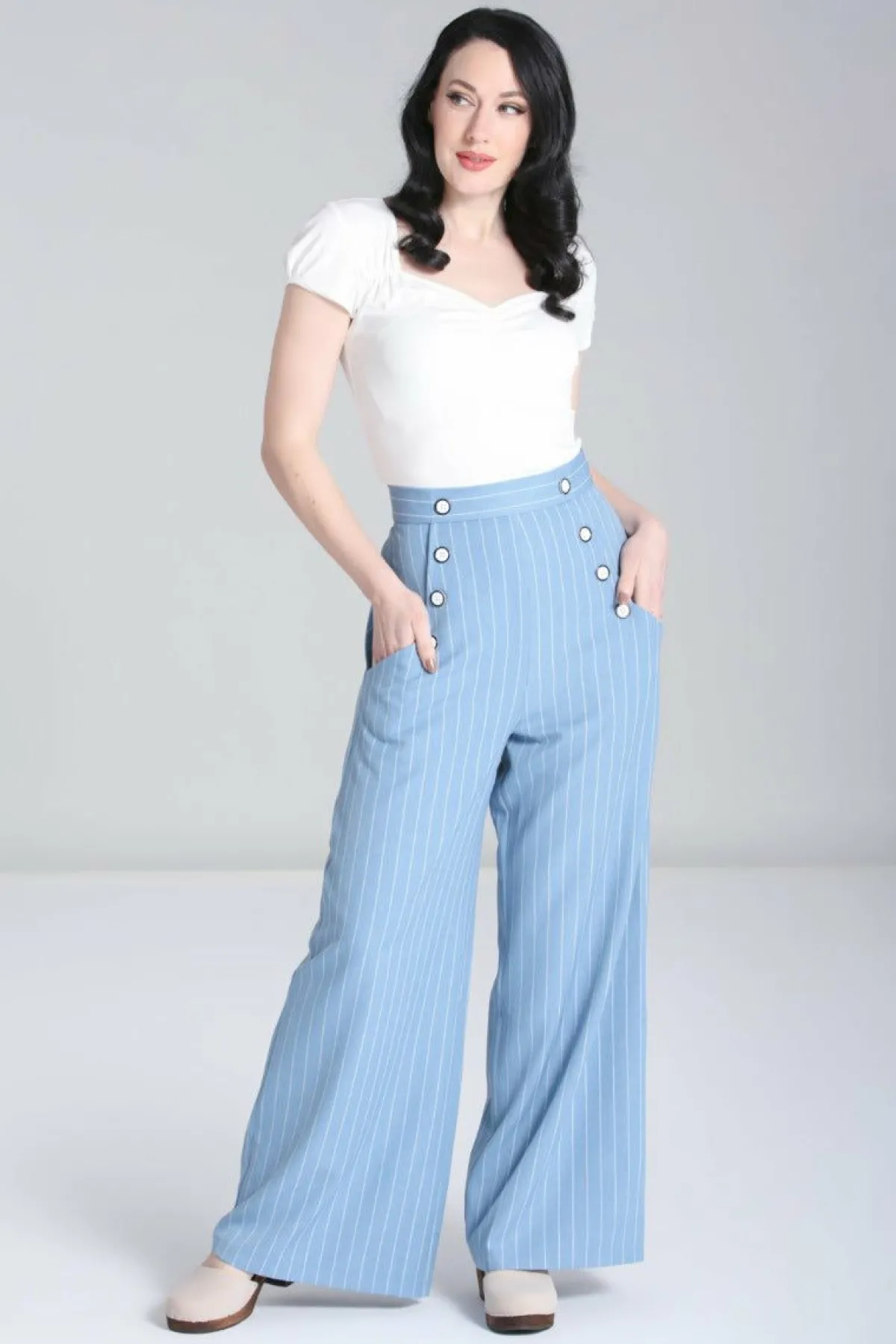 Women Hell Bunny Trousers<Caspian Swing Trousers