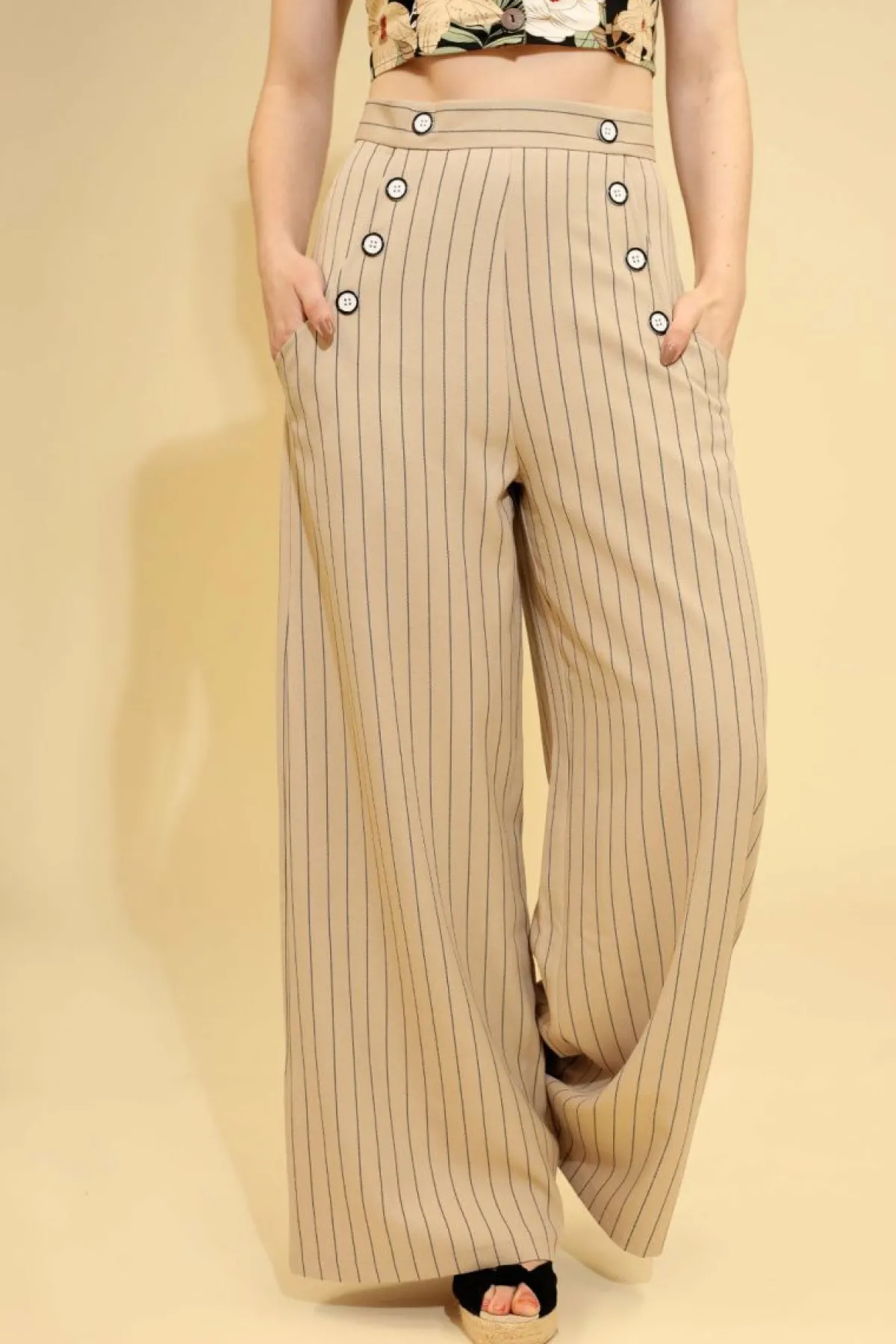 Women Hell Bunny Trousers<Caspian Swing Trousers