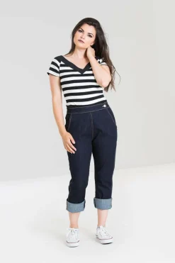 Women Hell Bunny Capris<Charlie Denim Capris