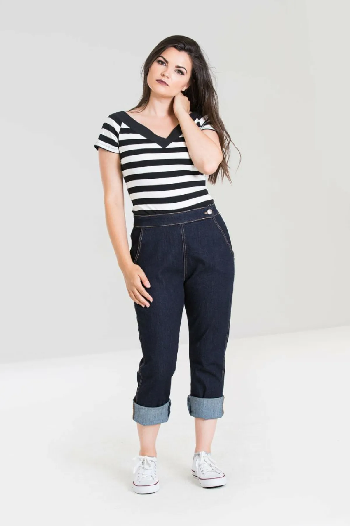 Women Hell Bunny Capris<Charlie Denim Capris