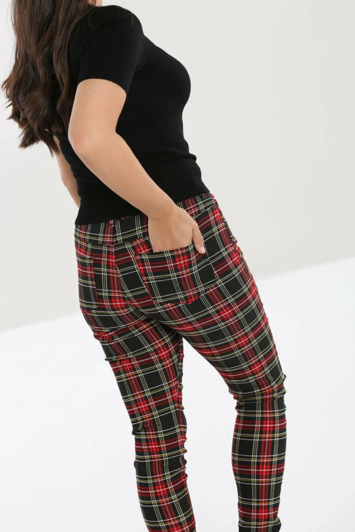Women Hell Bunny Trousers<Clash Skinny Trousers