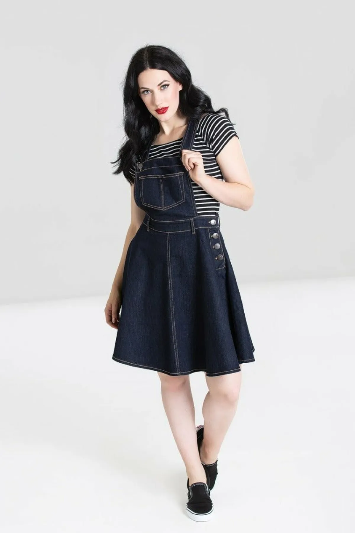 Women Hell Bunny Dresses<Dakota Pinafore Dress