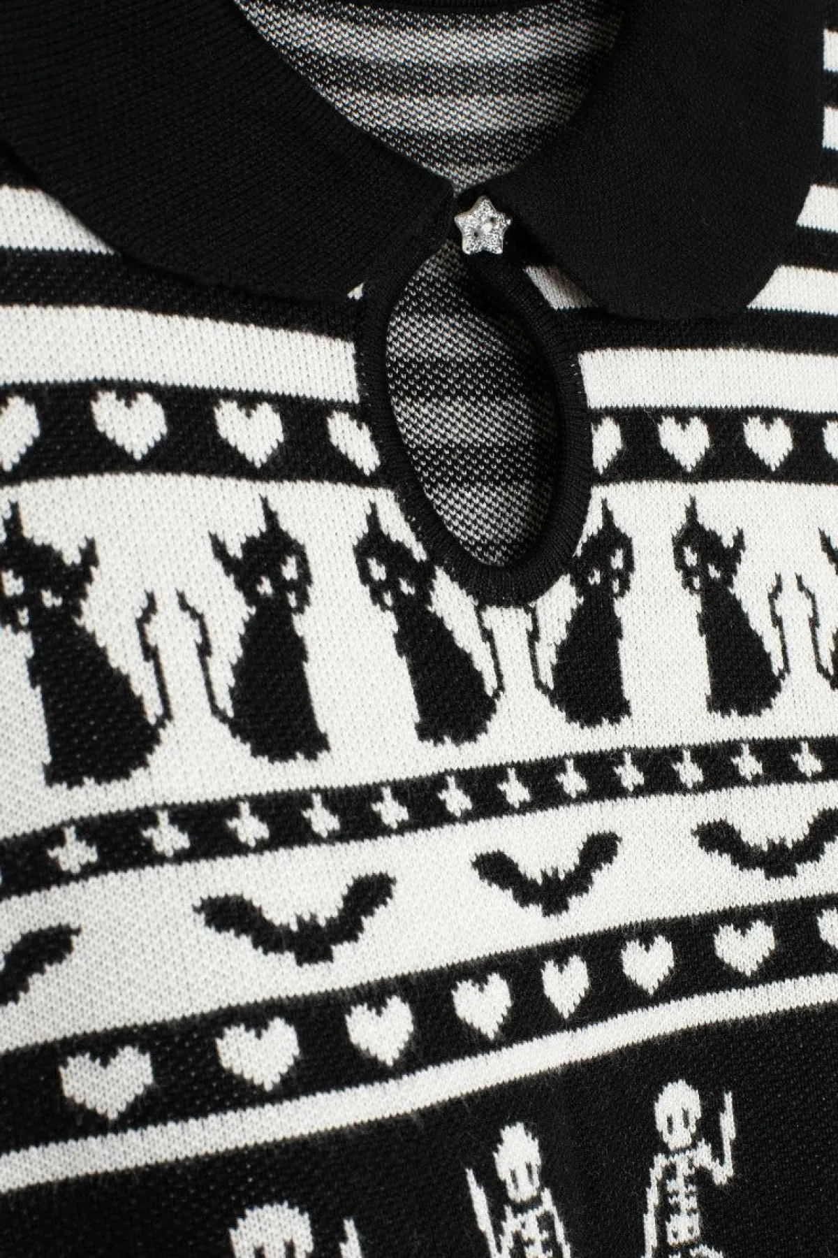 Women Hell Bunny Knitted Tops<Dance Macabre Top