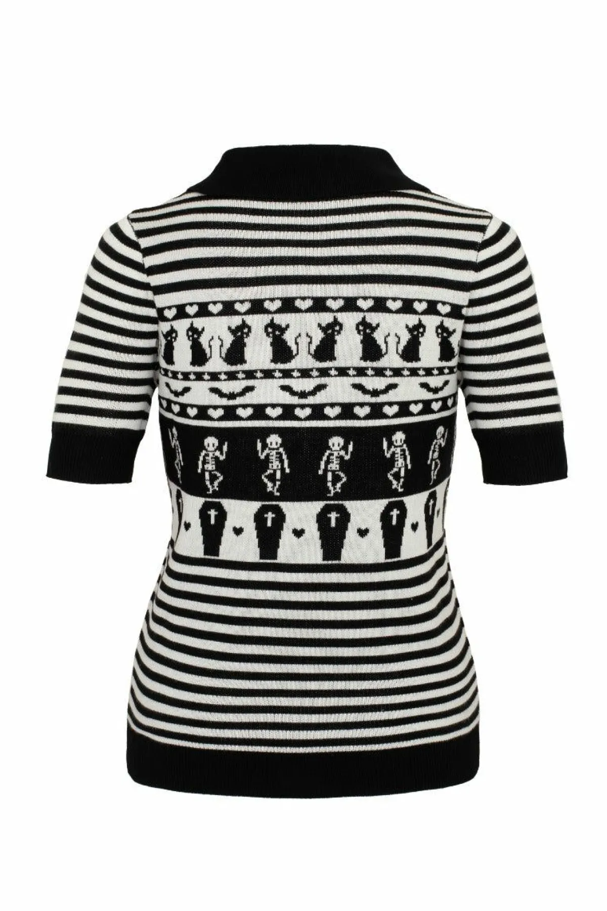 Women Hell Bunny Knitted Tops<Dance Macabre Top