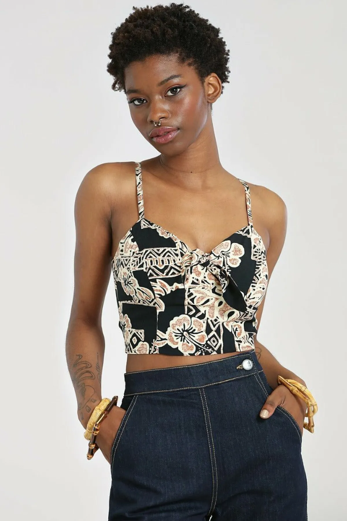 Women Hell Bunny Crop Tops<Dominique Crop Top