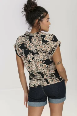Women Hell Bunny Shirts<Dominique Shirt