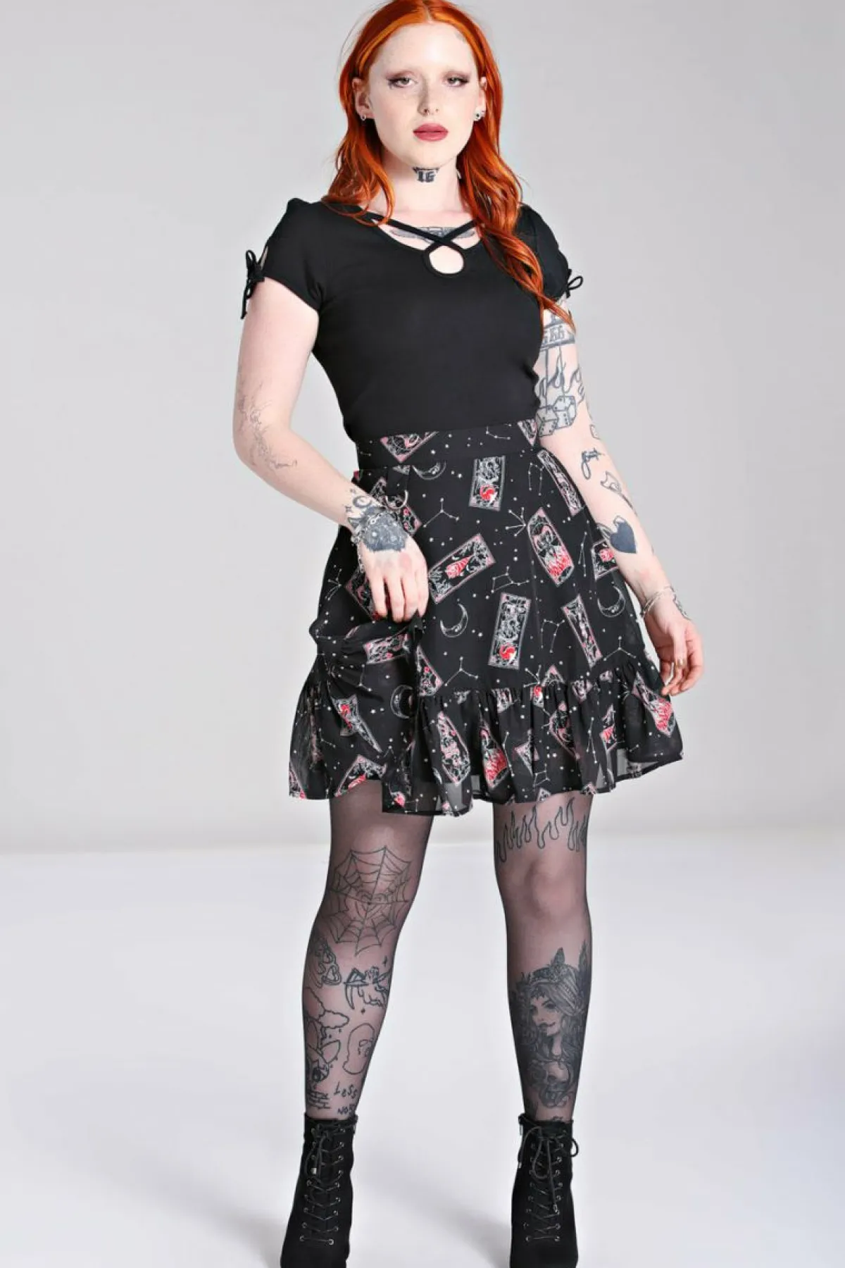 Women Hell Bunny Mini Skirts<Duality Skirt