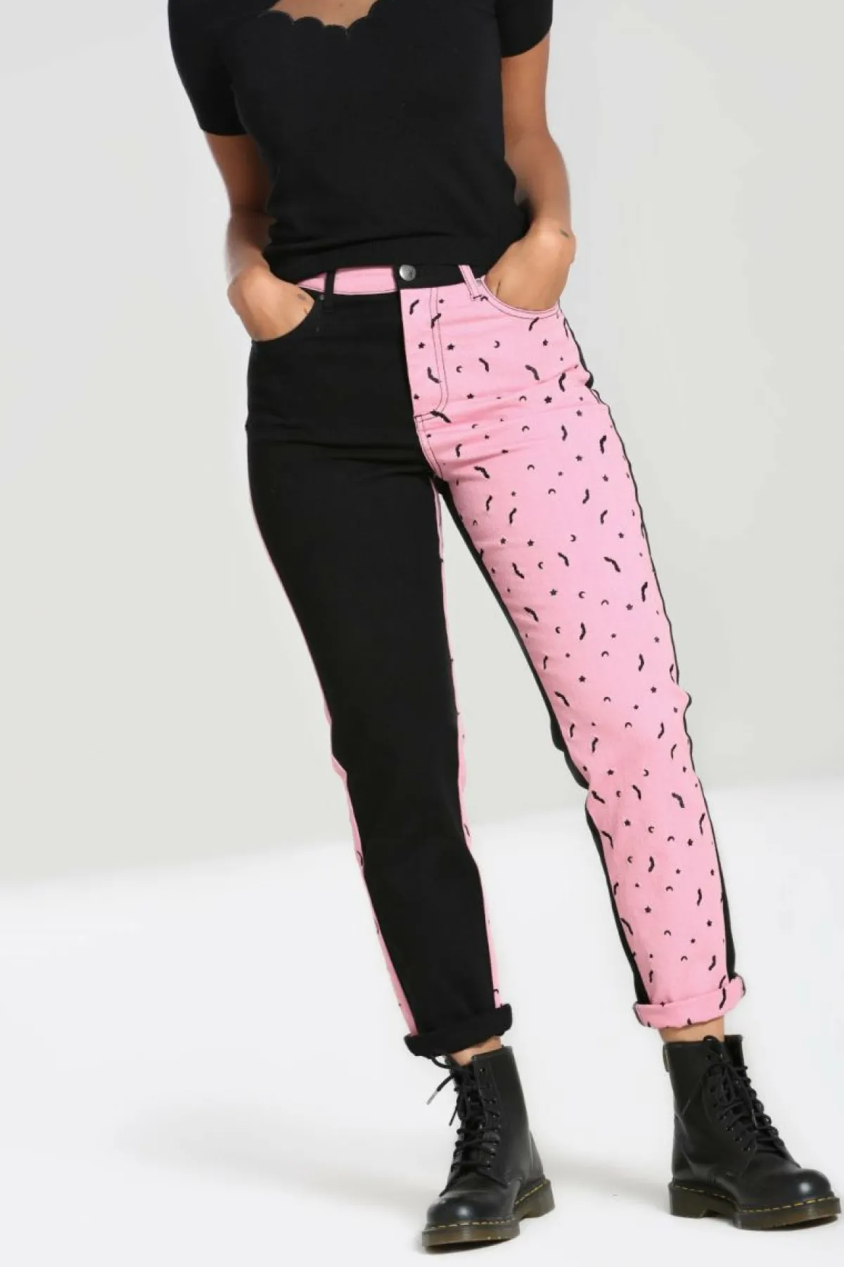 Women Hell Bunny Blouses<Duo Bat Jeans