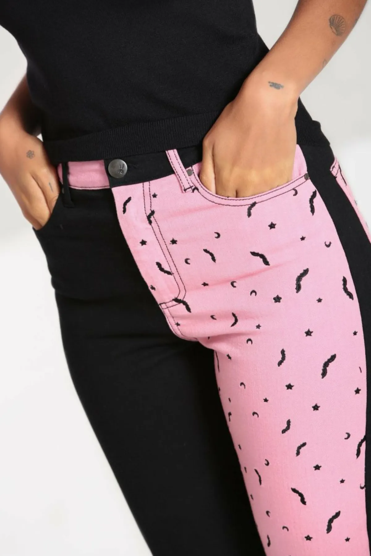 Women Hell Bunny Blouses<Duo Bat Jeans