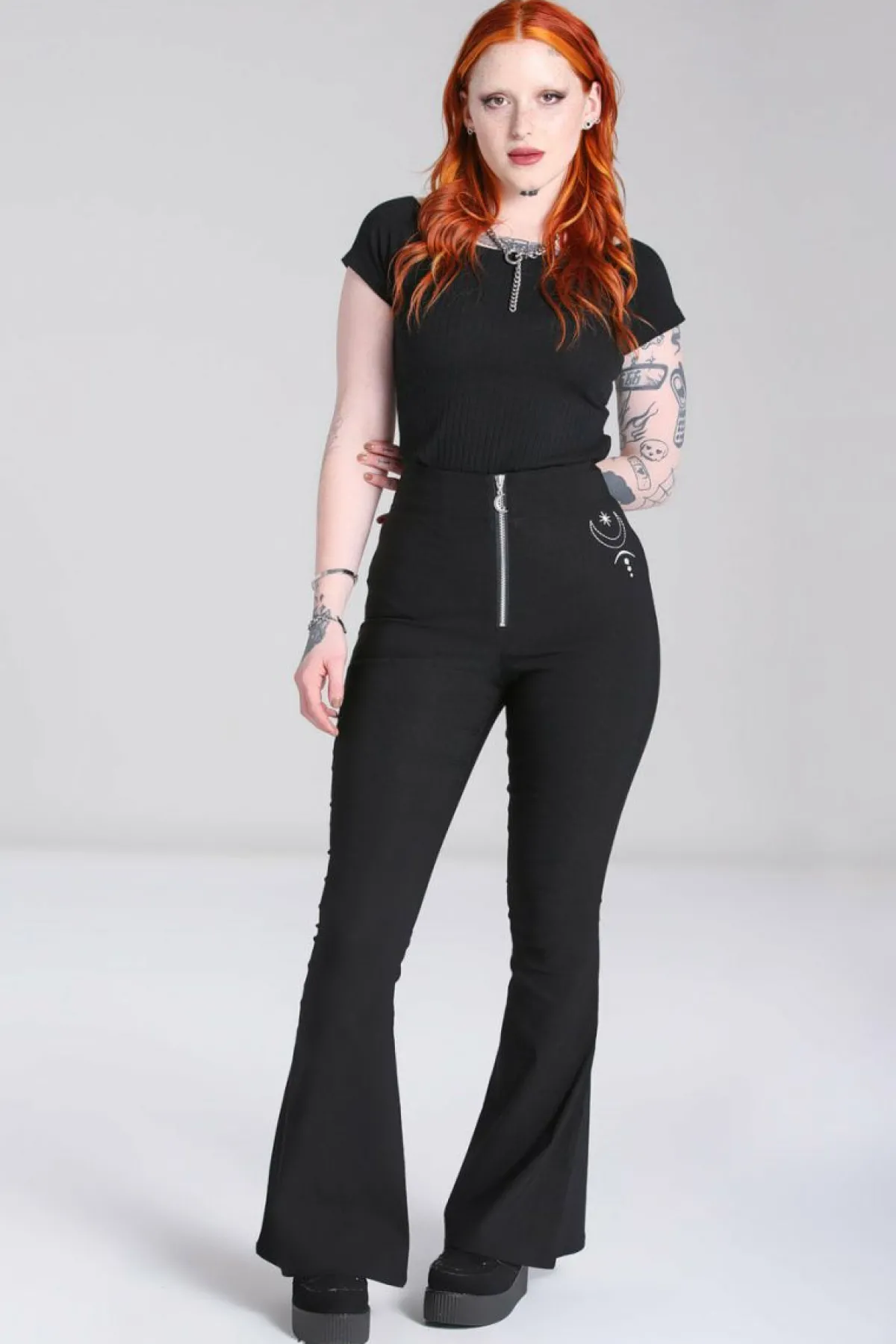 Women Hell Bunny Trousers<Eclipse Trousers