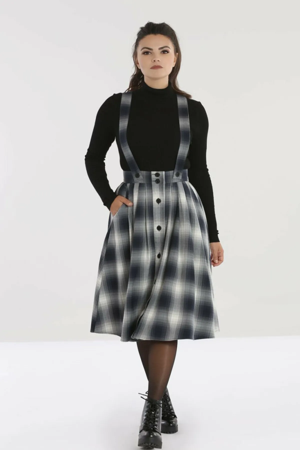 Women Hell Bunny Midi Skirts<Eddystone Pinafore Skirt