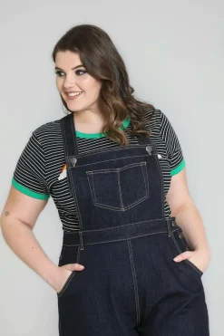 Women Hell Bunny Dungarees<Elly May Denim Dungaree