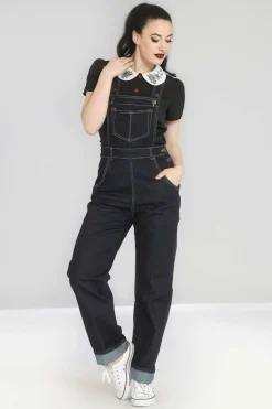 Women Hell Bunny Dungarees<Elly May Denim Dungaree