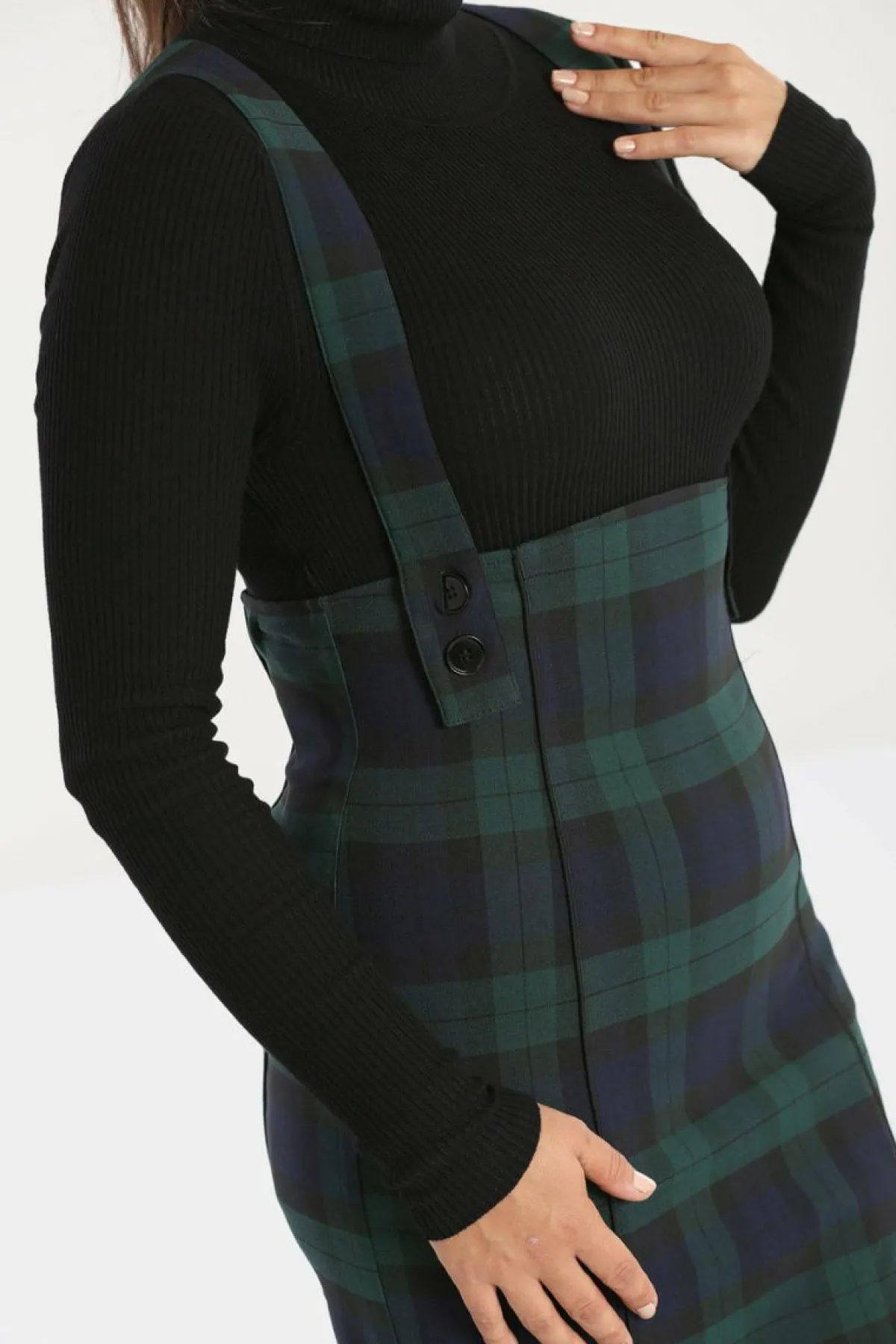 Women Hell Bunny Knee Skirts<Evelyn Pinafore Skirt