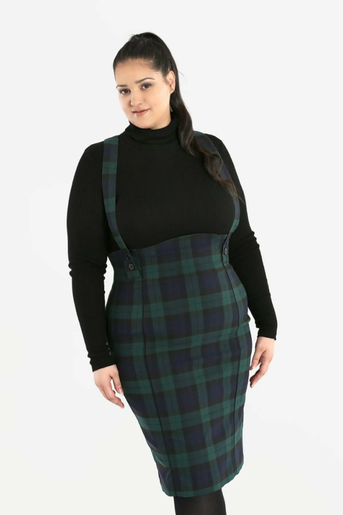 Women Hell Bunny Knee Skirts<Evelyn Pinafore Skirt