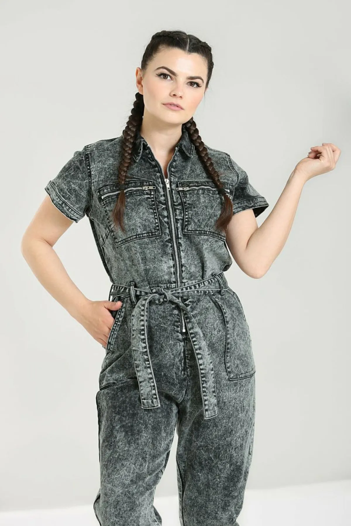 Women Hell Bunny Blouses<Finn Boilersuit