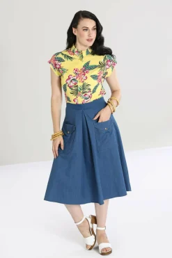 Women Hell Bunny Knee Skirts<Freddie Skirt