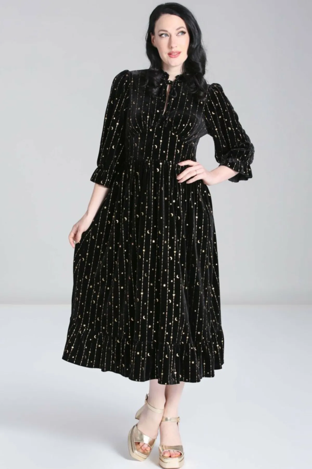Women Hell Bunny Midi Dresses<Galactica Dress