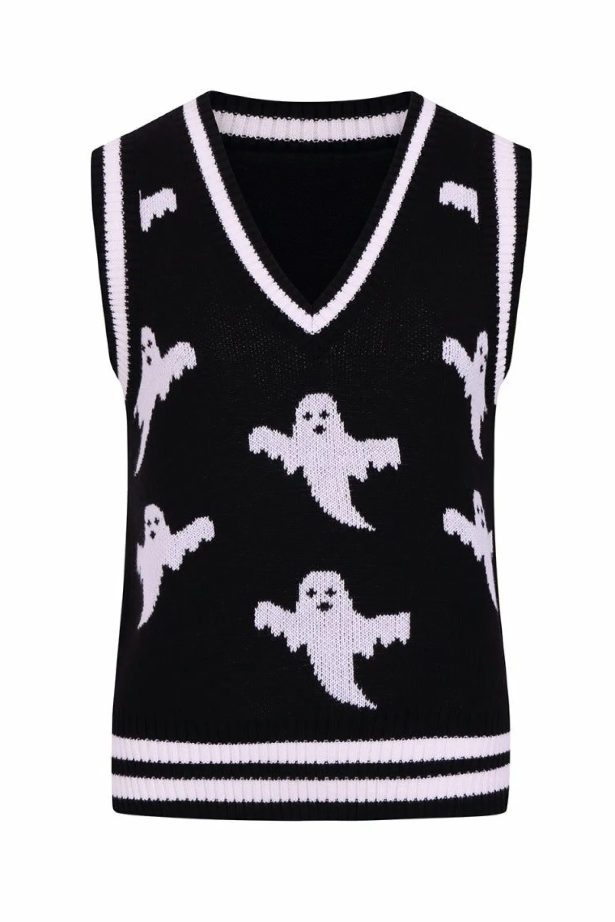 Women Hell Bunny Knitted Tops<Ghost Vest Top