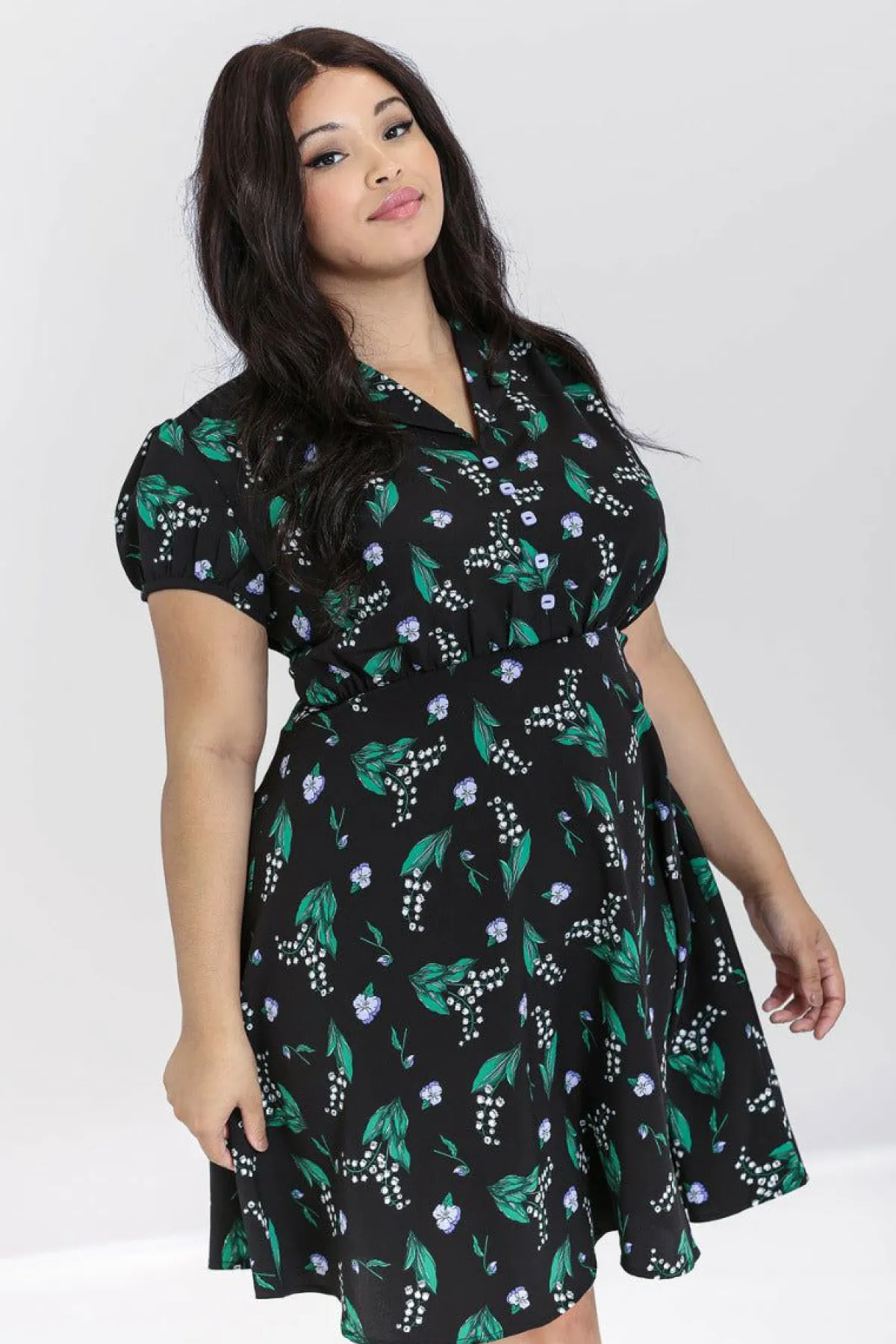 Women Hell Bunny Knee Dresses<Good Luck Mid Dress