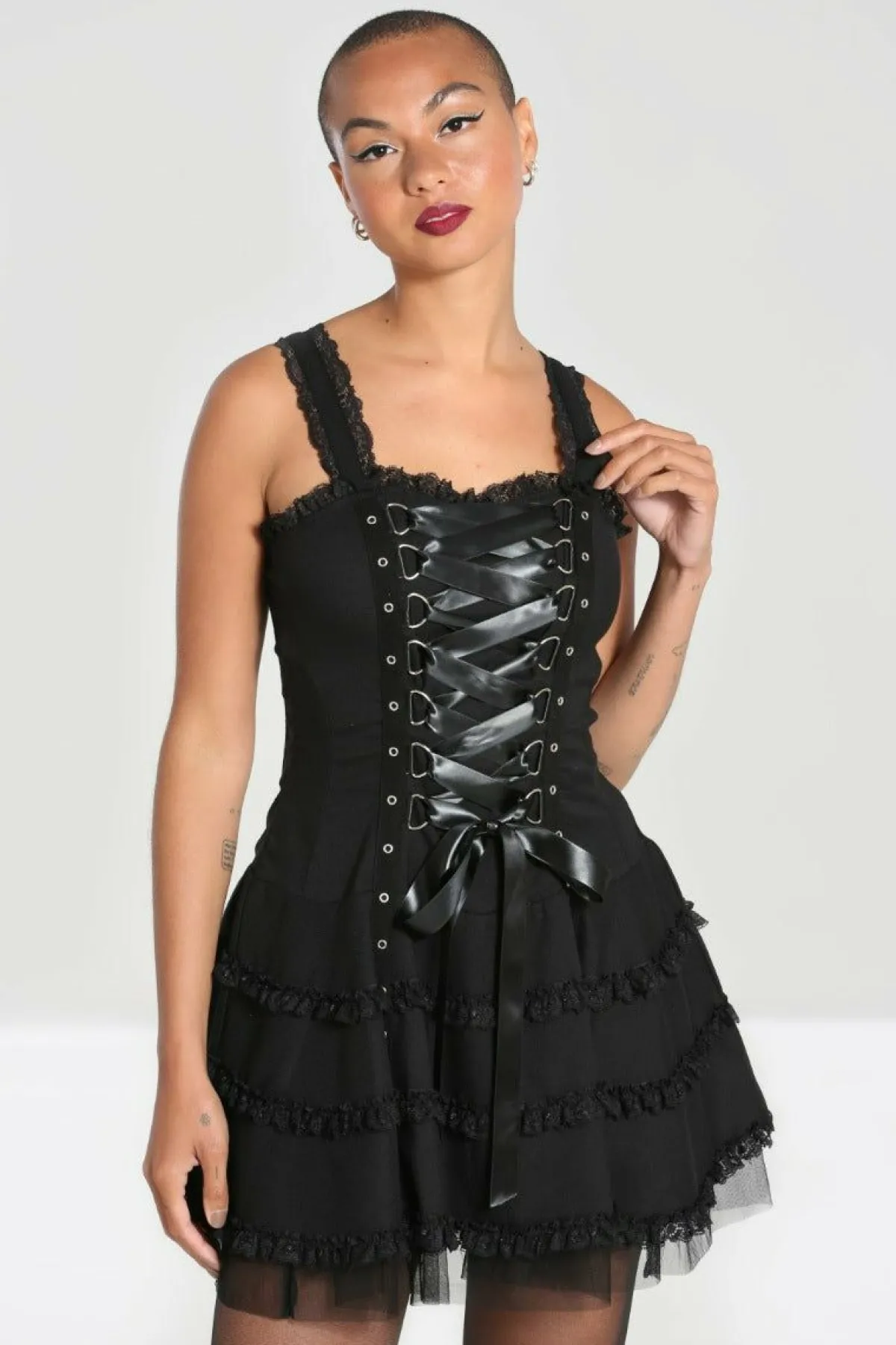 Women Hell Bunny Mini Dresses<Harley Plain Dress