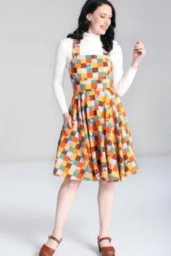 Women Hell Bunny Midi Dresses<Hawthorn Pinafore Dress