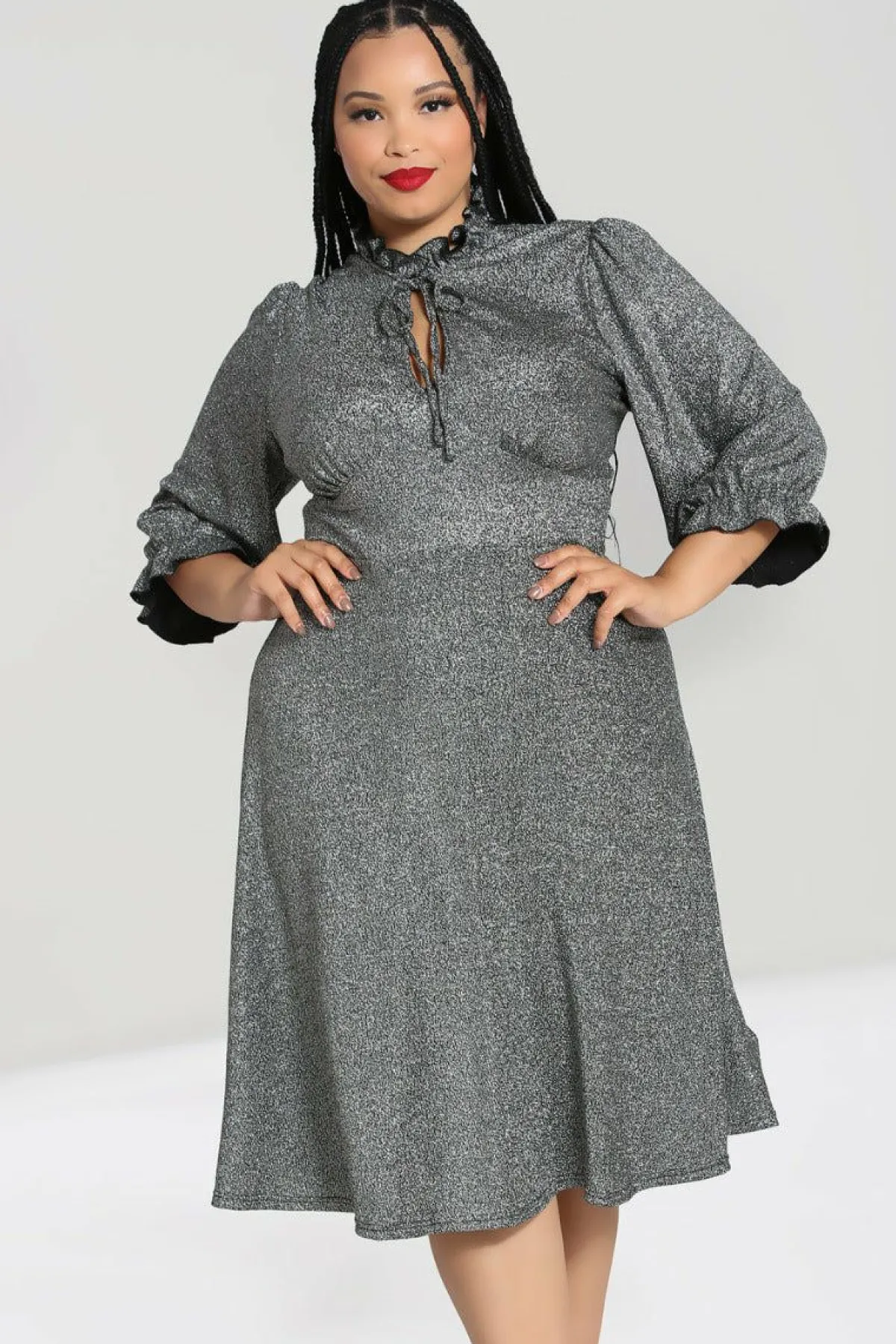 Women Hell Bunny Knee Dresses<Haze Mid Dress